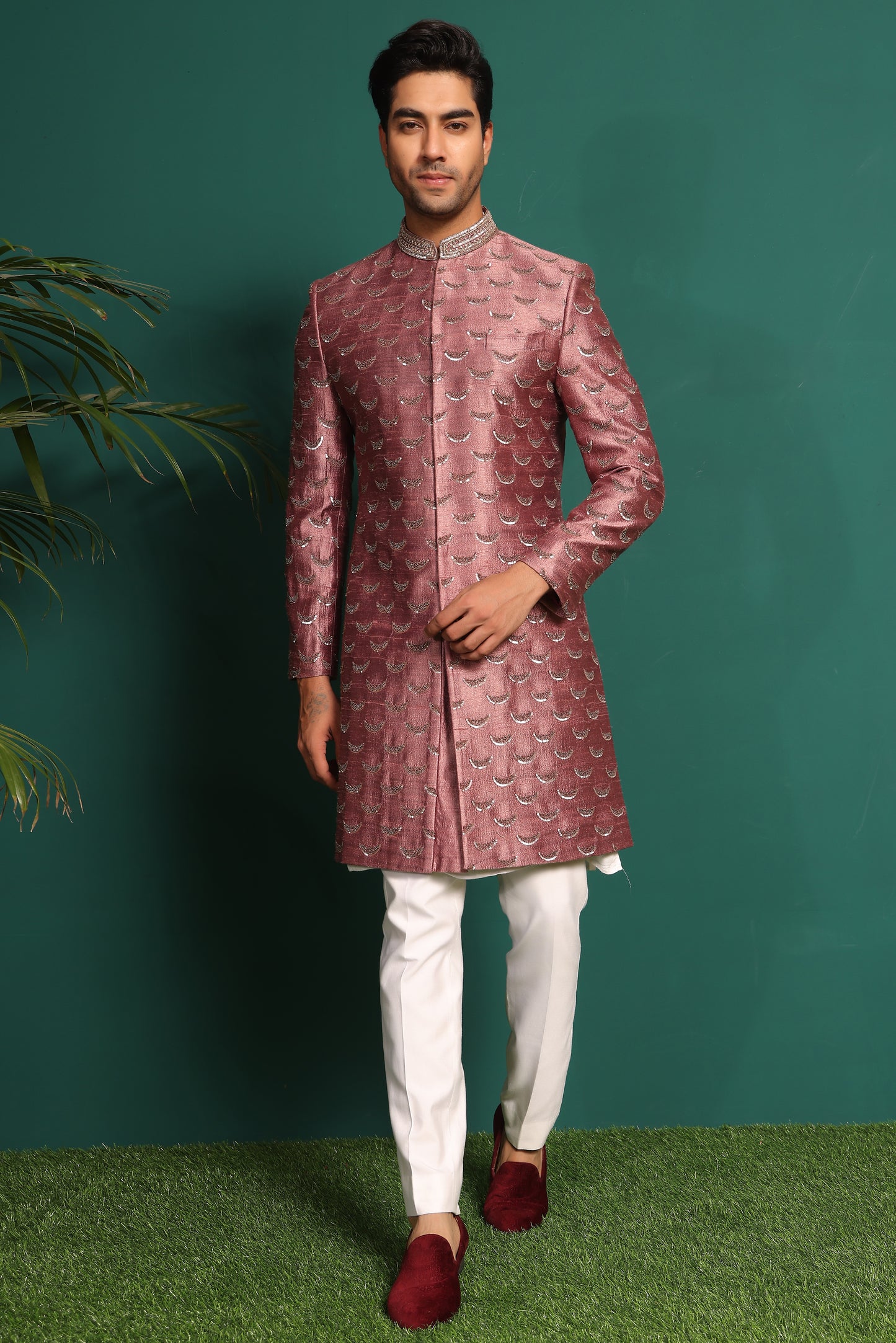 Dusty Pink Sherwani