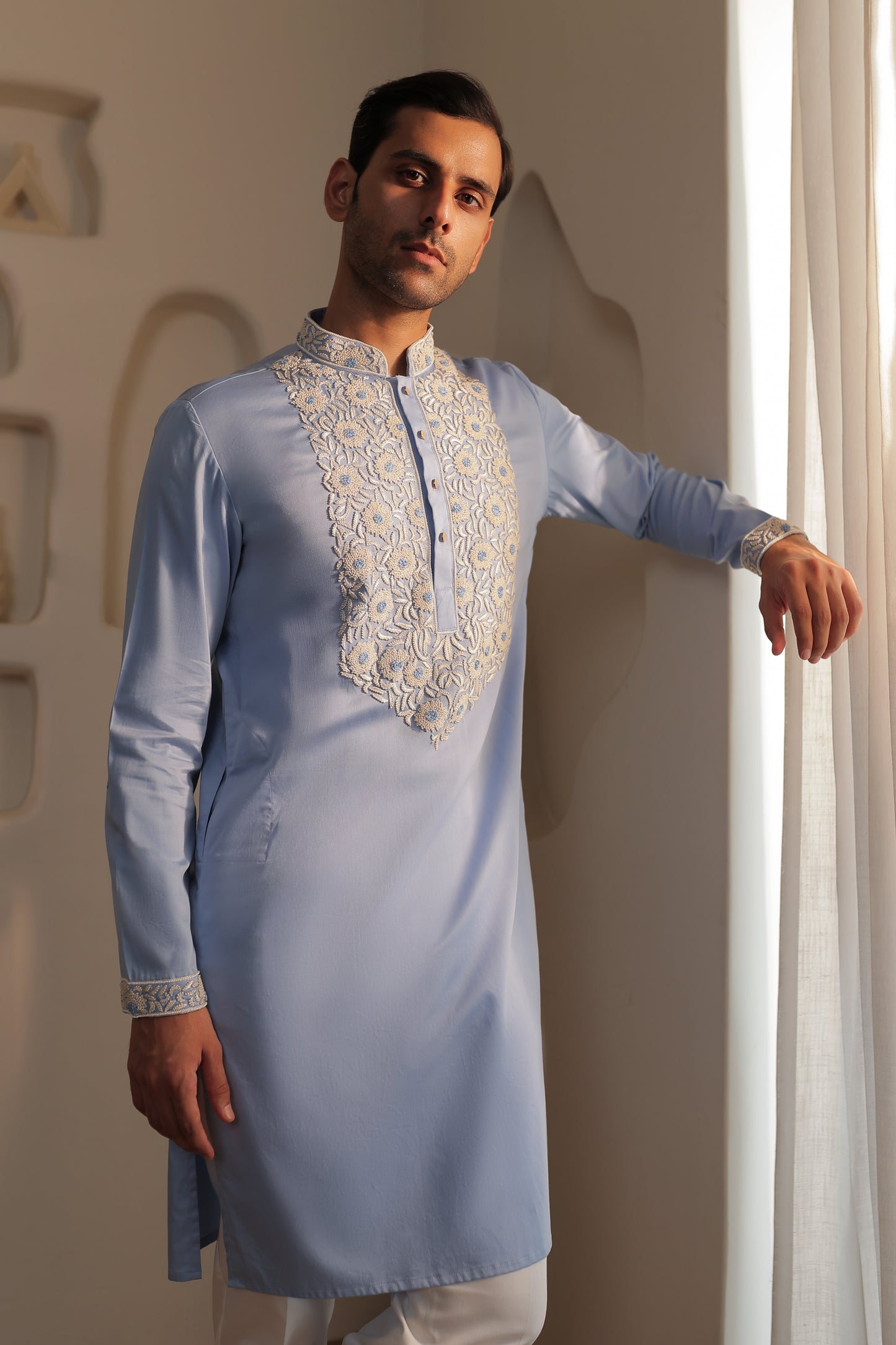 Sky Bloom Kurta Set